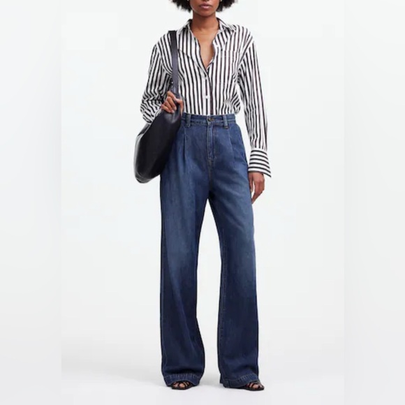 Madewell women’s the Harlow wide leg jean airy denim edition size 25 - Picture 2 of 10